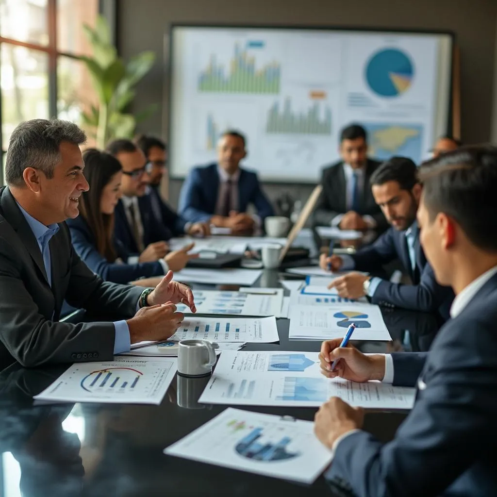 Reunión con inversionistas internacionales